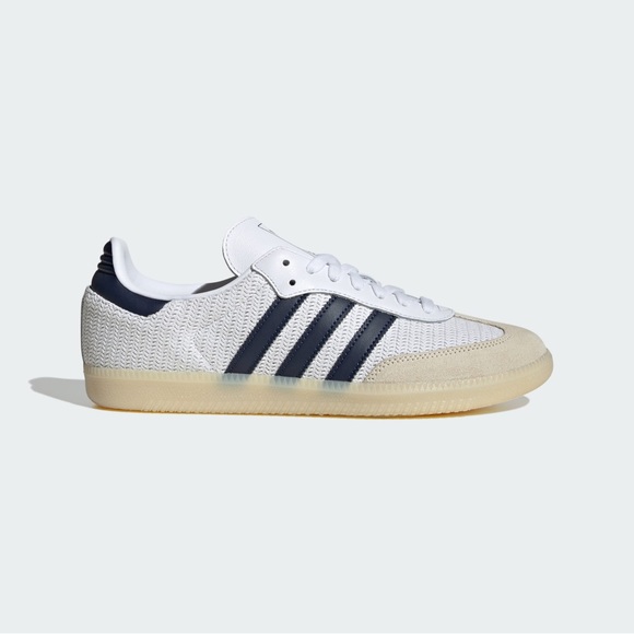 NEW Adidas Samba OG Mens Knitted Mesh White/Night Indigo JH5633 Size 7.5 11 12 - Picture 1 of 8